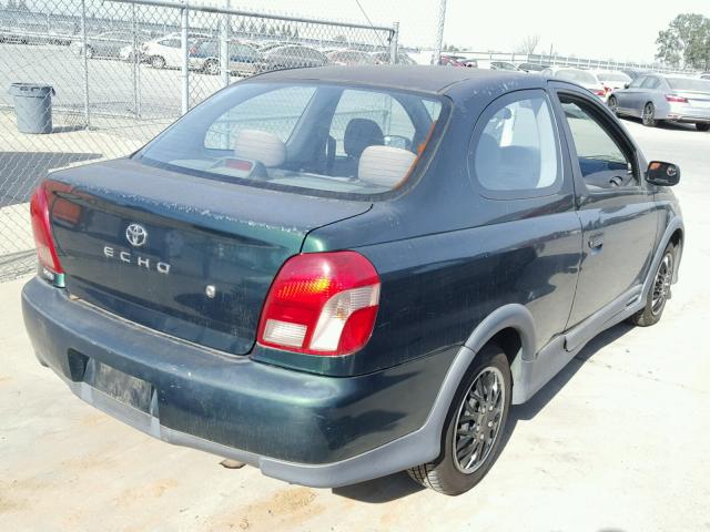 JTDAT123110174363 - 2001 TOYOTA ECHO GREEN photo 4