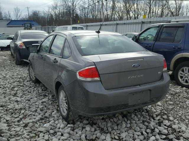 1FAHP3FN7BW162958 - 2011 FORD FOCUS SE CHARCOAL photo 3