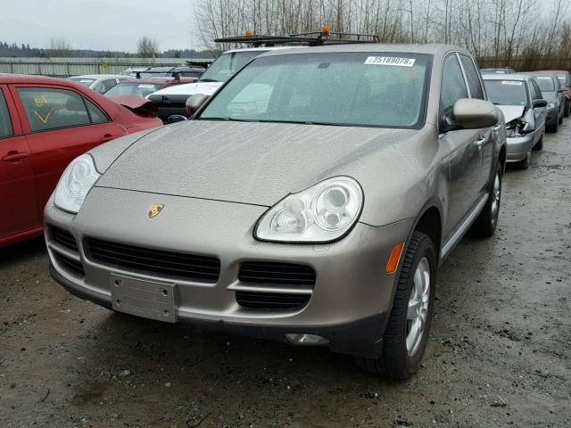 WP1AB29P94LA75650 - 2004 PORSCHE CAYENNE S BEIGE photo 2