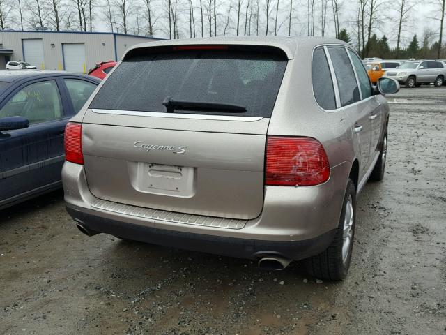 WP1AB29P94LA75650 - 2004 PORSCHE CAYENNE S BEIGE photo 4