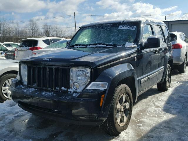 1J8GN28K38W133094 - 2008 JEEP LIBERTY SP BLACK photo 2