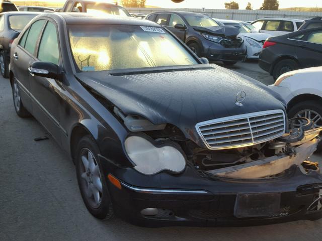 WDBRF61J82F192539 - 2002 MERCEDES-BENZ C 240 BLACK photo 1