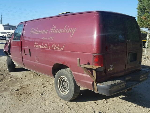 1FTNE24L73HA64453 - 2003 FORD ECONOLINE BURGUNDY photo 3