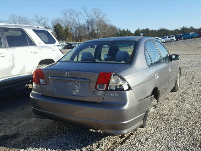 2HGES26725H616738 - 2005 HONDA CIVIC EX ნაცრისფერი ფოტო 4