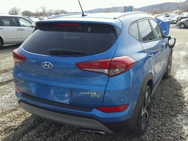 KM8J3CA23HU591034 - 2017 HYUNDAI TUCSON LIM BLUE photo 4