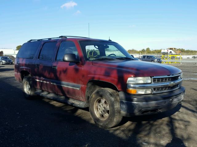 1GNFK16ZX2J293247 - 2002 CHEVROLET SUBURBAN K MAROON photo 1