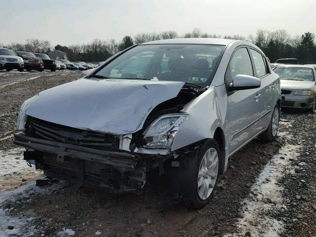 3N1AB6AP3CL646334 - 2012 NISSAN SENTRA 2.0 SILVER photo 2