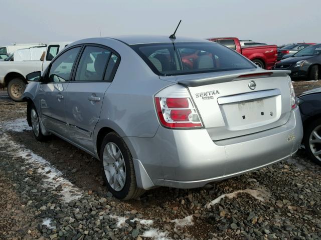 3N1AB6AP3CL646334 - 2012 NISSAN SENTRA 2.0 SILVER photo 3