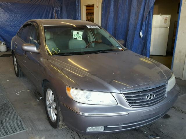 KMHFC46F57A218343 - 2007 HYUNDAI AZERA SE GRAY photo 1