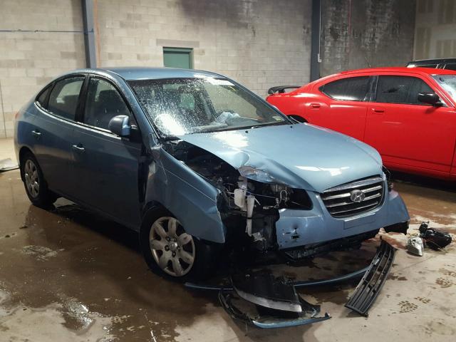 KMHDU46DX7U265787 - 2007 HYUNDAI ELANTRA GL BLUE photo 1