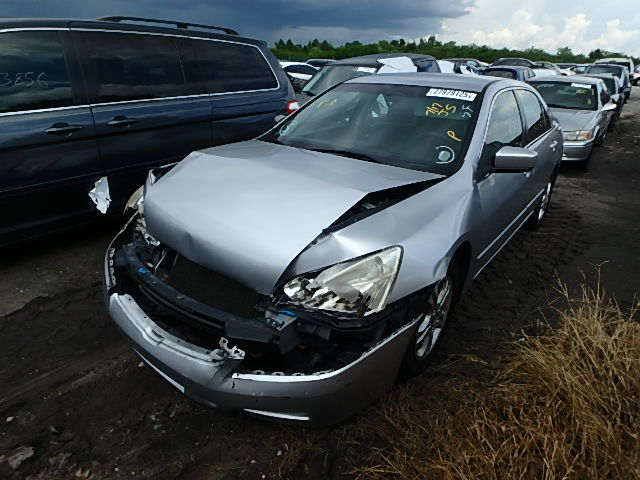 JHMCM56327C008253 - 2007 HONDA ACCORD SE SILVER photo 2