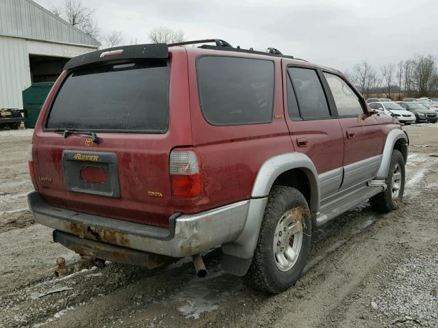 JT3HN87R2W9016233 - 1998 TOYOTA 4RUNNER LI RED photo 4