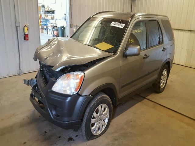 SHSRD78896U415089 - 2006 HONDA CR-V EX GRAY photo 2