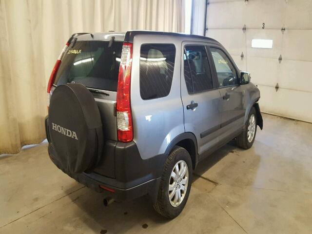 SHSRD78896U415089 - 2006 HONDA CR-V EX GRAY photo 4