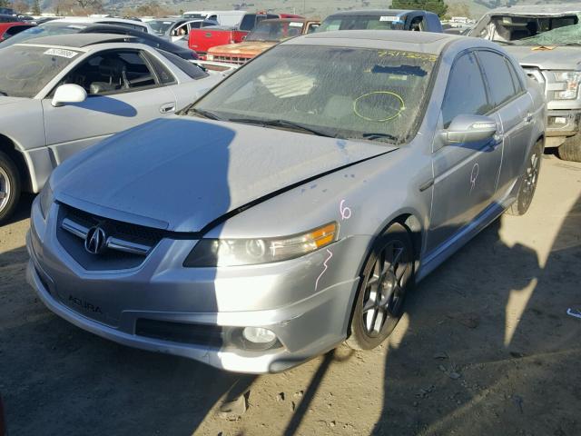 19UUA76577A007401 - 2007 ACURA TL TYPE S SILVER photo 2