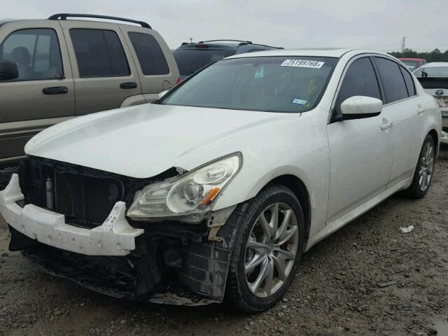 JNKCV61EX9M311323 - 2009 INFINITI G37 BASE WHITE photo 2