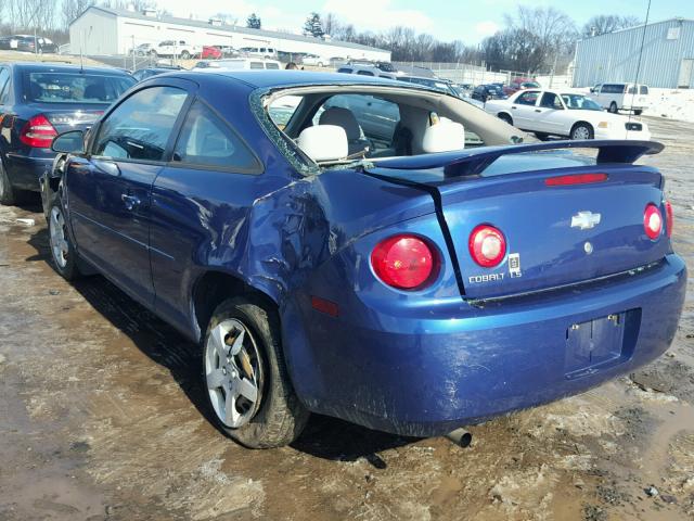 1G1AK18F077333581 - 2007 CHEVROLET COBALT LS BLUE photo 3