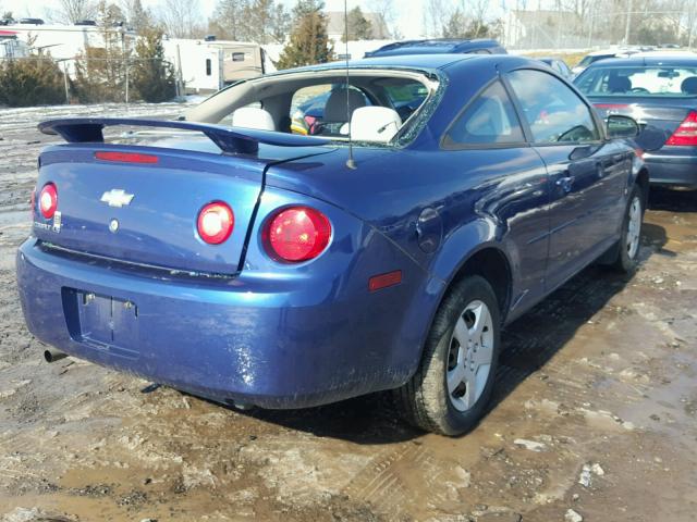 1G1AK18F077333581 - 2007 CHEVROLET COBALT LS BLUE photo 4