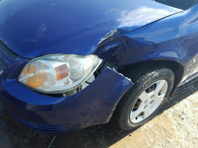 1G1AK18F077333581 - 2007 CHEVROLET COBALT LS BLUE photo 9