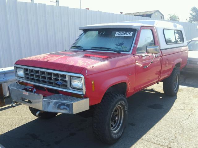 1FTCR11T1GUA46277 - 1986 FORD RANGER RED photo 2