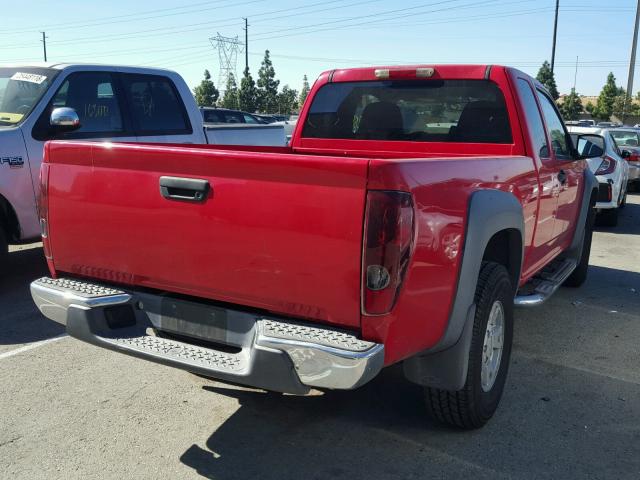 1GCDS196558137310 - 2005 CHEVROLET COLORADO RED photo 4