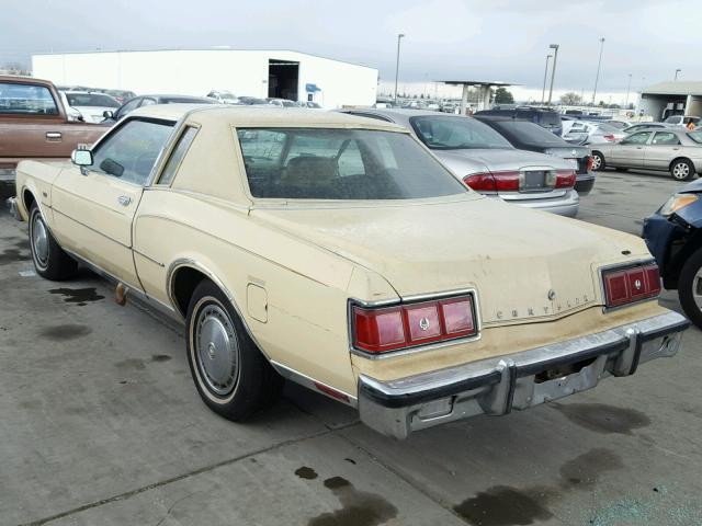 FP22H9G121846 - 1979 CHRYSLER LEBARON YELLOW photo 3