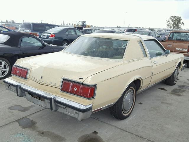 FP22H9G121846 - 1979 CHRYSLER LEBARON YELLOW photo 4