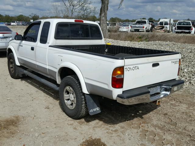 4TAWN72N9YZ642555 - 2000 TOYOTA TACOMA XTR WHITE photo 3