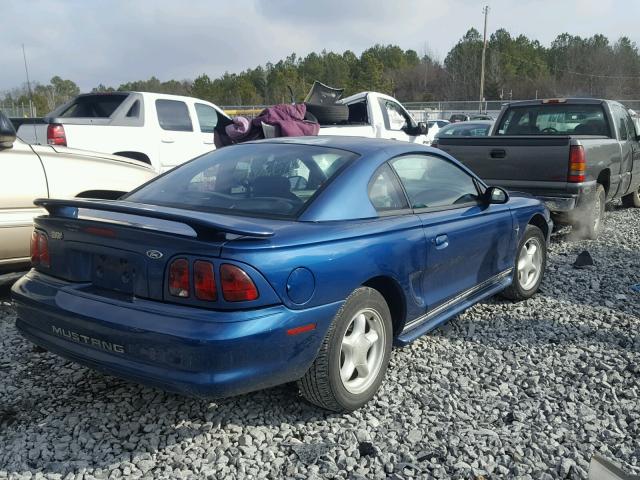 1FAFP4042WF268107 - 1998 FORD MUSTANG BLUE photo 4