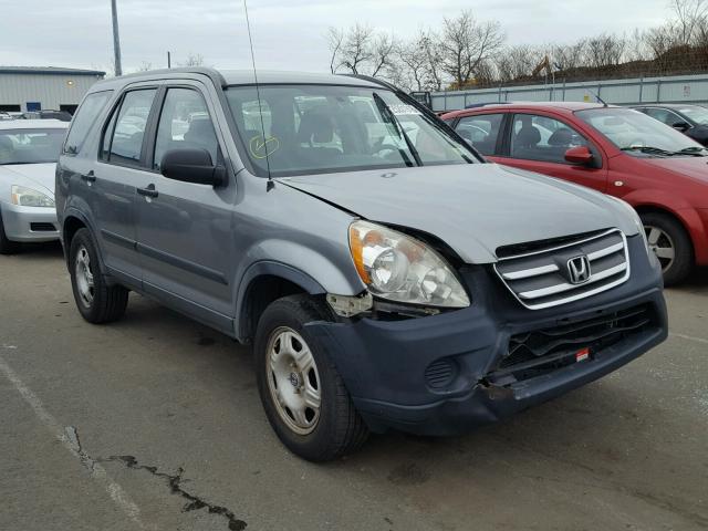 JHLRD78515C035529 - 2005 HONDA CR-V LX SILVER photo 1