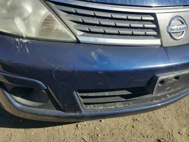 3N1BC13E08L373411 - 2008 NISSAN VERSA S BLUE photo 9