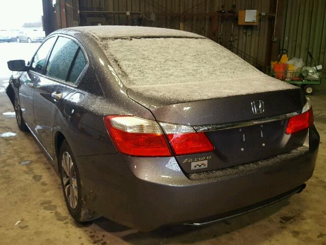 1HGCR2F32FA031061 - 2015 HONDA ACCORD LX GRAY photo 3