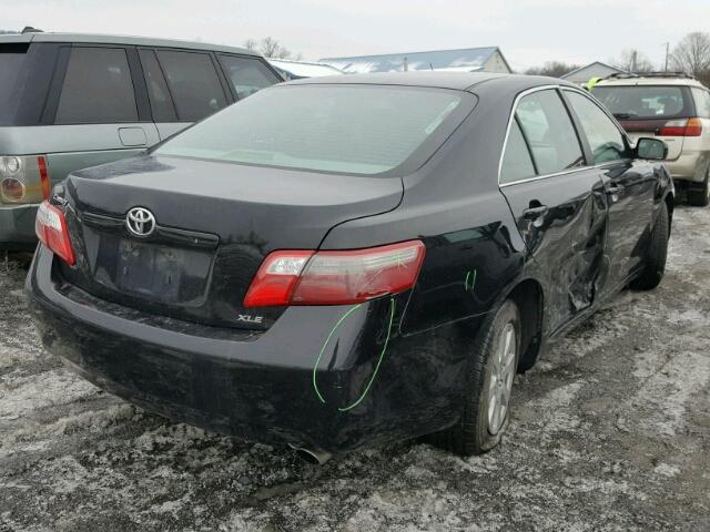 4T1BE46K78U779455 - 2008 TOYOTA CAMRY CE BLACK photo 4