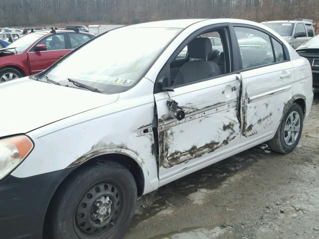 KMHCN46C08U276069 - 2008 HYUNDAI ACCENT GLS WHITE photo 9