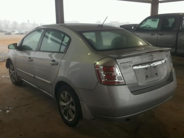 3N1AB6AP3BL609024 - 2011 NISSAN SENTRA 2.0 SILVER photo 3