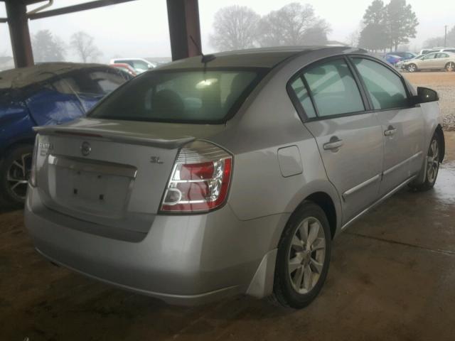 3N1AB6AP3BL609024 - 2011 NISSAN SENTRA 2.0 SILVER photo 4