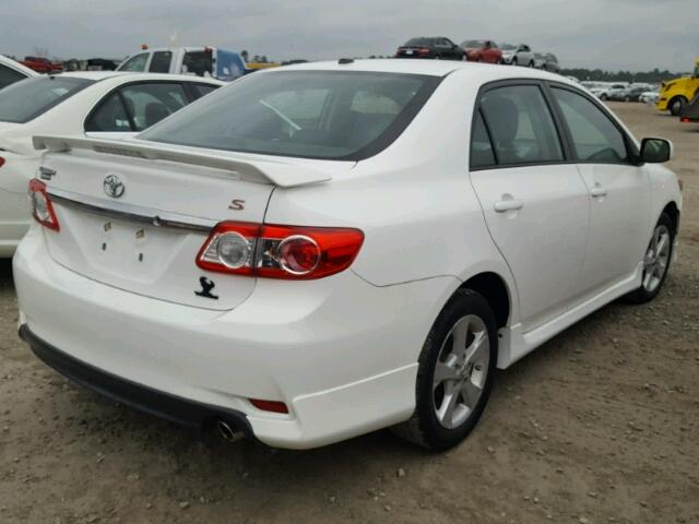 5YFBU4EE0CP070424 - 2012 TOYOTA COROLLA BA WHITE photo 4