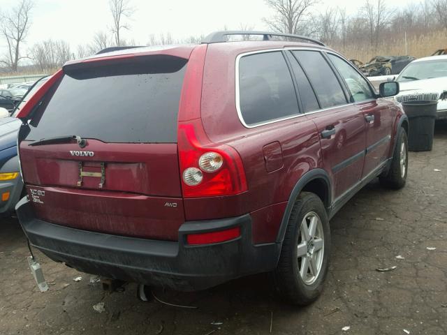 YV4CZ592161242042 - 2006 VOLVO XC90 RED photo 4