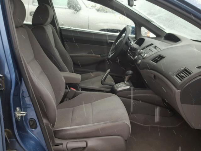 2HGFA16566H506180 - 2006 HONDA CIVIC LX BLUE photo 5