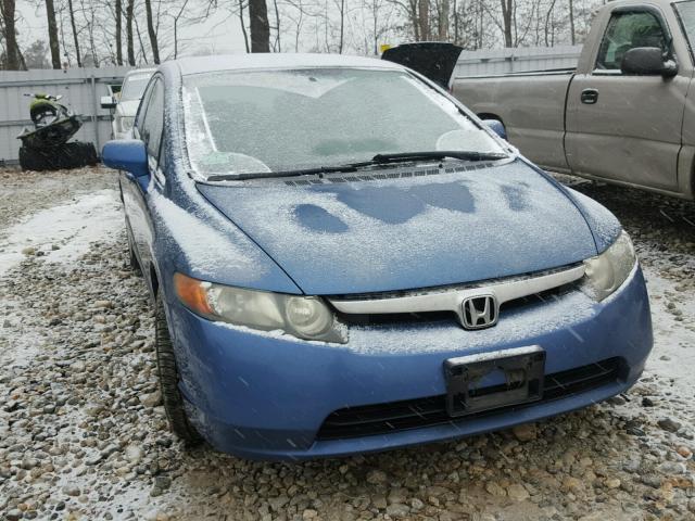 2HGFA16566H506180 - 2006 HONDA CIVIC LX BLUE photo 9