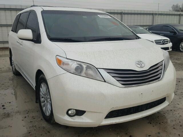 5TDYK3DC4FS632797 - 2015 TOYOTA SIENNA XLE WHITE photo 1