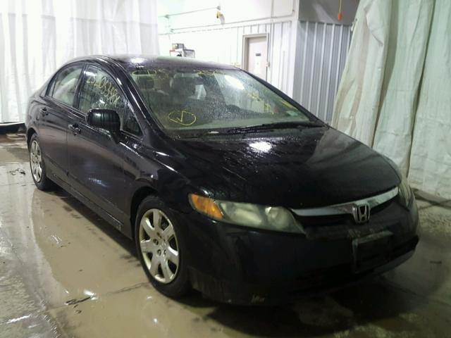 2HGFA16576H509685 - 2006 HONDA CIVIC LX BLACK photo 1