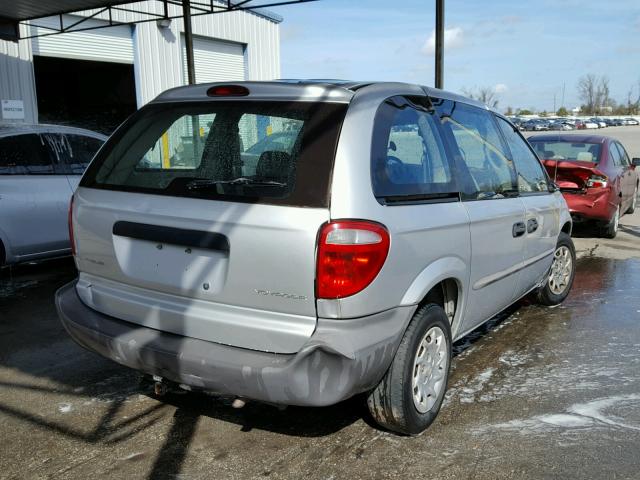 1C4GJ25322B602657 - 2002 CHRYSLER VOYAGER SILVER photo 4