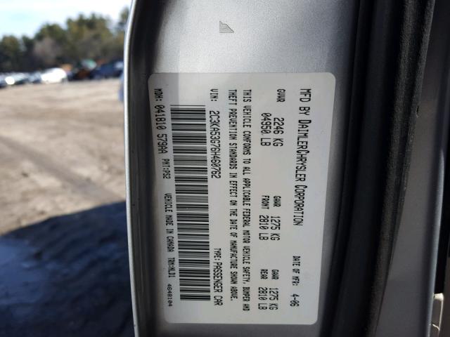 2C3KA53G76H460762 - 2006 CHRYSLER 300 TOURIN SILVER photo 10