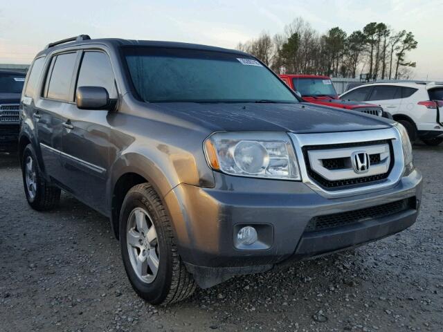 5FNYF3H58AB013617 - 2010 HONDA PILOT EXL GRAY photo 1