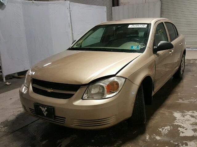 1G1AK55F867852047 - 2006 CHEVROLET COBALT LS GOLD photo 2