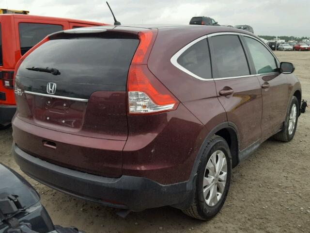 5J6RM3H54EL036951 - 2014 HONDA CR-V EX MAROON photo 4