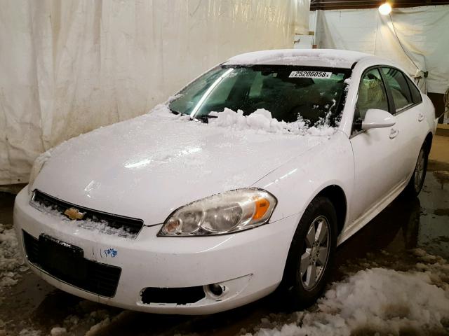 2G1WB5EK0A1150720 - 2010 CHEVROLET IMPALA LT WHITE photo 2