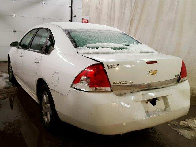 2G1WB5EK0A1150720 - 2010 CHEVROLET IMPALA LT WHITE photo 3