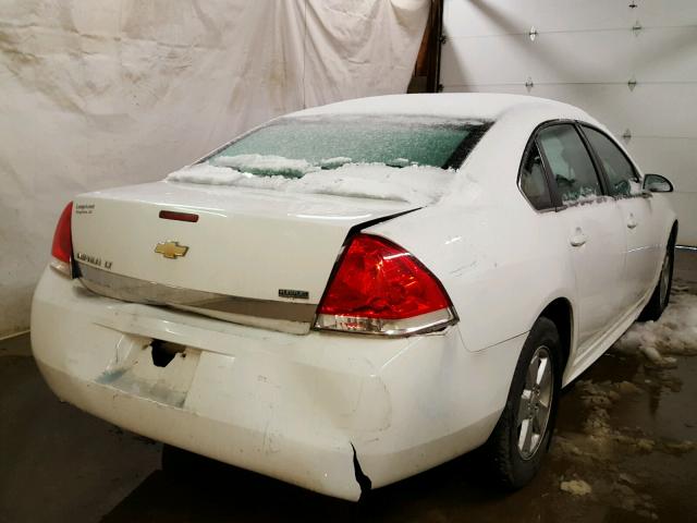 2G1WB5EK0A1150720 - 2010 CHEVROLET IMPALA LT WHITE photo 4